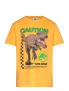 Short-Sleeved T-Shirt Tops T-Kortærmet Skjorte Orange Jurassic World