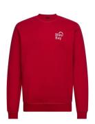 Ray-Bow Crew Tops Sweatshirts & Hoodies Sweatshirts Red Stan Ray