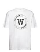 Asa Tirewall T-Shirt Gots Tops T-Kortærmet Skjorte White Double A By Wood Wood
