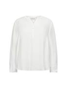 Wa-Caysa Tops Blouses Long-sleeved White Wasabiconcept