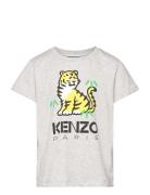 Short Sleeves Tee-Shirt Tops T-Kortærmet Skjorte Grey Kenzo