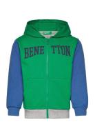 Jacket W/Hood L/S Tops Sweatshirts & Hoodies Hoodies Multi/patterned United Colors Of Benetton