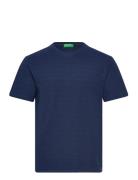 T-Shirt Tops T-Kortærmet Skjorte Blue United Colors Of Benetton