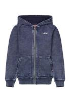 Levi's® Logo Indigo Full Zip Hoodie Tops Sweatshirts & Hoodies Hoodies Blue Levi's