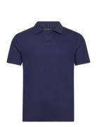 Ss Ottoman Trophy Neck Polo Tops Polos Short-sleeved Navy French Connection