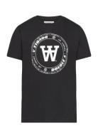 Ola Tirewall T-Shirt Gots Tops T-Kortærmet Skjorte Black Double A By Wood Wood