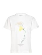 Tee Shirt Jersey Welcome Tops T-shirts & Tops Short-sleeved White ROSEANNA