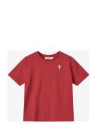 Sommer Baloon T-Shirt Tops T-Kortærmet Skjorte Red Fliink