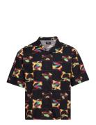 Saike Check Shirt Ss - Multicolor Tops Shirts Short-sleeved Black Edwin