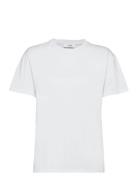 Liv Organic Logo Tee Tops T-shirts & Tops Short-sleeved White MSCH Copenhagen
