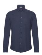 Bs Floyd Casual Slim Fit Shirt Tops Shirts Casual Navy Bruun & Stengade