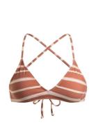 Pt Beach Classics Strappy Bra Swimwear Bikinis Bikini Tops Triangle Bikinitops Brown Roxy