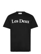 Charles T-Shirt Tops T-Kortærmet Skjorte Black Les Deux