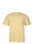 Basic Pocket T-Shirt Héritage Tops T-Kortærmet Skjorte Yellow Armor Lux