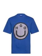 Nimper Tops T-Kortærmet Skjorte Blue HUGO BLUE