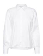 Mschjosetta Petronia Raglan Shirt Tops Shirts Long-sleeved White MSCH Copenhagen