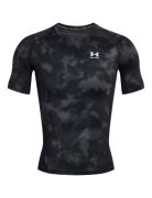Ua Hg Armour Printed Ss Sport T-Kortærmet Skjorte Black Under Armour