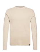 Onsluke Reg 14 Crew Neck Knit Tops Knitwear Round Necks Cream ONLY & SONS