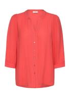 Fqmaira-Shirt Tops Blouses Short-sleeved Coral FREE/QUENT