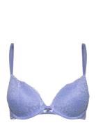 Marine Pp Push Lingerie Bras & Tops Push Up Bras Blue Hunkemöller