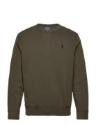 30/1 Double Knt Cvc-Lsl-Knt Tops Sweatshirts & Hoodies Sweatshirts Khaki Green Polo Ralph Lauren