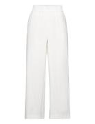 Vmcarmen Hr Wide Pull-On Pant Noos Bottoms Trousers Wide Leg White Vero Moda