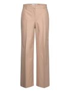 Slfeliana Hw Wide Pant N Bottoms Trousers Suitpants Brown Selected Femme