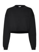 Pro Cropped Sweat O'neck Tops Sweatshirts & Hoodies Sweatshirts Black H2O Fagerholt