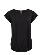 Sc-Marica Tops T-shirts & Tops Short-sleeved Black Soyaconcept