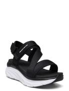Womens Relaxed Fit D'lux Walker - Kind Mind Shoes Summer Shoes Platform Sandals Black Skechers