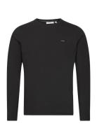 Stretch Slim Fit Ls T-Shirt Tops T-Langærmet Skjorte Black Calvin Klein