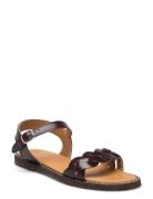 Sandals - Flat - Open Toe - Op Shoes Summer Shoes Sandals Brown ANGULUS