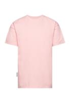 Unisex Long T-Shirt Tops T-Kortærmet Skjorte Pink Gugguu