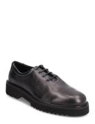Lightweight Nsb - Grained Leather Shoes Business Laced Shoes Black S.T. VALENTIN