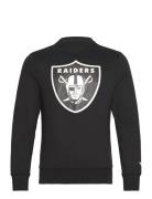 Las Vegas Raiders Primary Logo Graphic Crew Sweatshirt Tops Sweatshirts & Hoodies Sweatshirts Black Fanatics