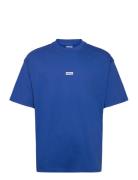Nalono Tops T-Kortærmet Skjorte Blue HUGO BLUE