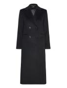 Double-Breasted Wool-Blend Coat Outerwear Coats Winter Coats Black Lauren Ralph Lauren