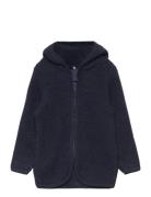 Jacket Ears Soft Wool Tops Sweatshirts & Hoodies Hoodies Navy Huttelihut