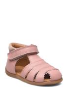 Starters™ Scallop Velcro Sandal Shoes Summer Shoes Sandals Pink Pom Pom