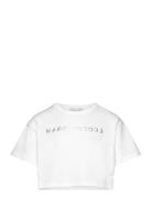 Short Sleeves Tee-Shirt Tops T-Kortærmet Skjorte White Little Marc Jacobs