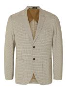 Slhslim-Ryan Blz Noos Suits & Blazers Blazers Single Breasted Blazers Beige Selected Homme