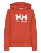 W Hh Logo Hoodie Tops Sweatshirts & Hoodies Hoodies Coral Helly Hansen