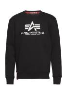 Basic Sweater Designers Sweatshirts & Hoodies Sweatshirts Black Alpha Industries