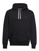 Rl Fleece-Lsl-Knt Designers Sweatshirts & Hoodies Hoodies Black Polo Ralph Lauren