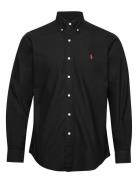 Custom Fit Garment-Dyed Oxford Shirt Designers Shirts Casual Black Polo Ralph Lauren