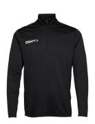 Progress Halfzip Ls Tee M Sport Sweatshirts & Hoodies Fleeces & Midlayers Black Craft