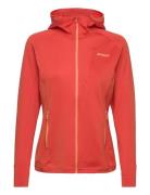 Skaland Hood W Jacket Brick L Sport Sweatshirts & Hoodies Fleeces & Midlayers Red Bergans