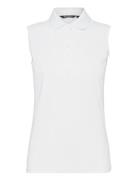 Lds Cray Drycool Sleeveless Sport T-shirts & Tops Polos White Abacus