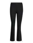 Lana Flare Pant Bottoms Trousers Flared Black Residus