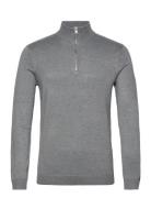 Onswyler Life Reg 14 Half Zip Knit Noos Tops Knitwear Half Zip Jumpers Grey ONLY & SONS